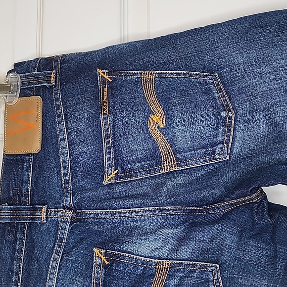 Nudie Jeans Co Mens Steady Eddie II Vacation Blues Jeans Size 29 32 - Picture 7 of 12